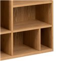 Bookcase Angoon, natural color, H180x90x30cm 