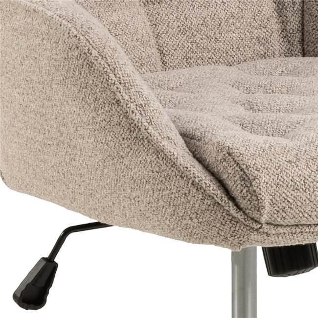 Office chair Ariko, beige, H106x60x67.5cm, seat height 47-57cm