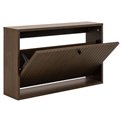 Shoe rack Albany, brown, H43x72x17cm 