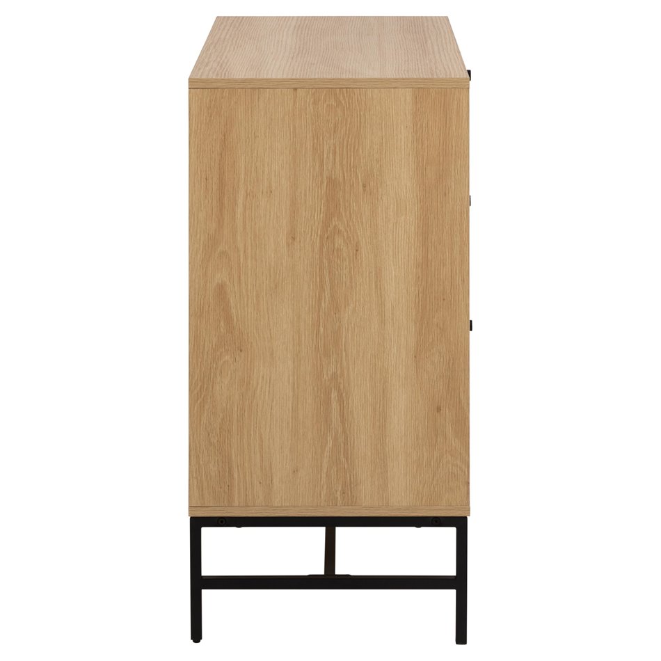 Chest of drawers Albany, natural color, H80x81x40cm 