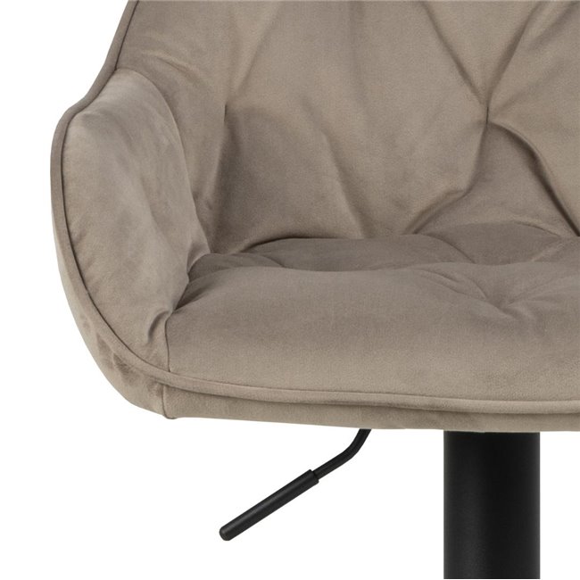 Bar chair Arook, set of 2 pcs, beige, H109x52x52cm, seat height 63-84cm