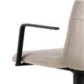 Bar chair Ablok, set of 2 pcs, beige, H114x50x53cm, seat height 63-84cm