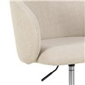 Office chair Aleanor, beige, H83x56x57cm, seat height 47.5-56cm