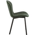 Dining chair Asra, set of 2 pcs, green, H86x50x58cm, seat height 47cm