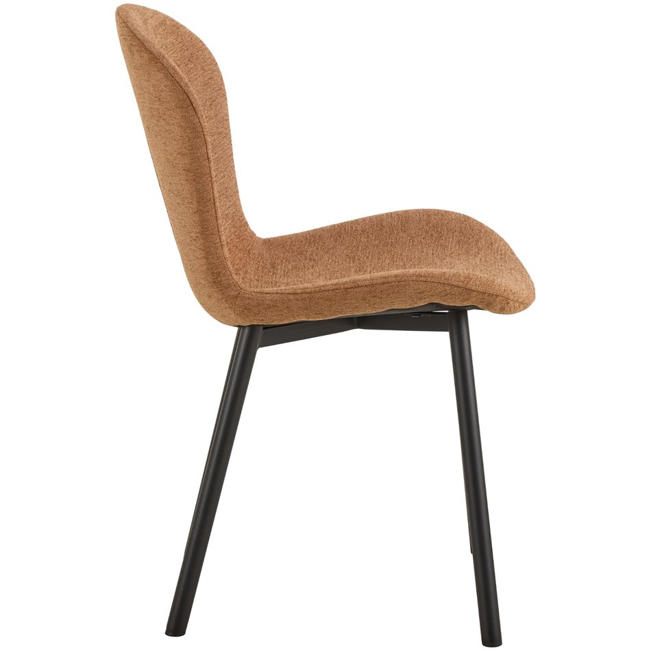 Dining chair Asra, set of 2 pcs, light brown, H86x50x58cm, seat height 47cm