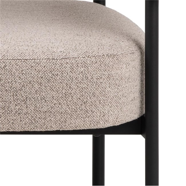 Armchair Akfield, beige, H71x78.5x67.5cm, seat height 43.5cm