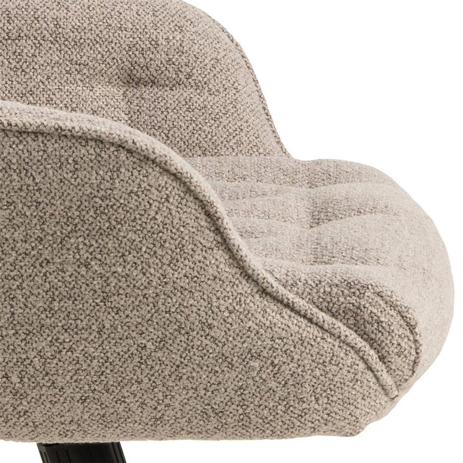 Office chair Ariko, beige, H106x60x67.5cm, seat height 47-57cm