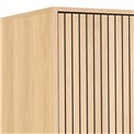 Wardrobe Albany, natural color, H200x99x60cm 