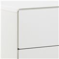 Chest of drawers Alovell, white, H100x80x40cm 
