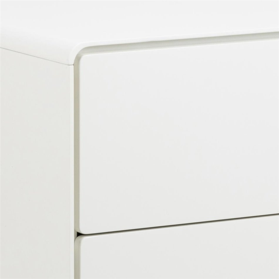 Chest of drawers Alovell, white, H80x80x40cm 