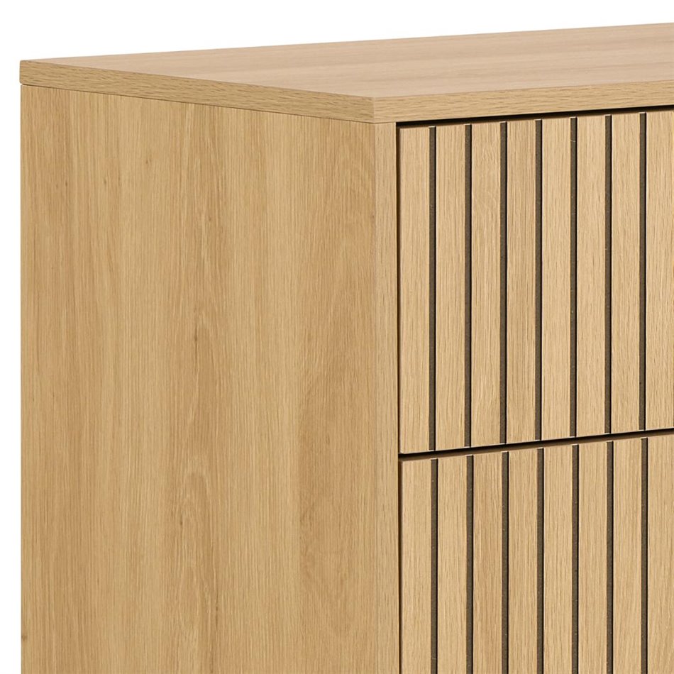 Chest of drawers Albany, natural color, H100x80.5x40cm 