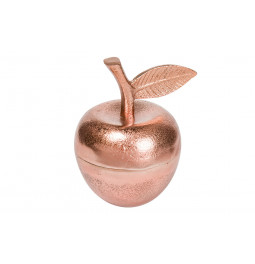 Decorative bowl Apple, aluminium, H12.5x11x11cm