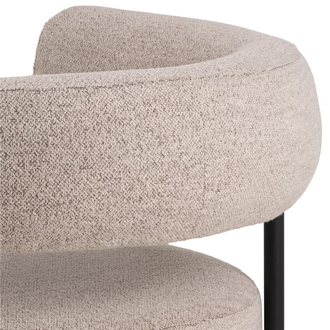 Armchair Akfield, beige, H71x78.5x67.5cm, seat height 43.5cm