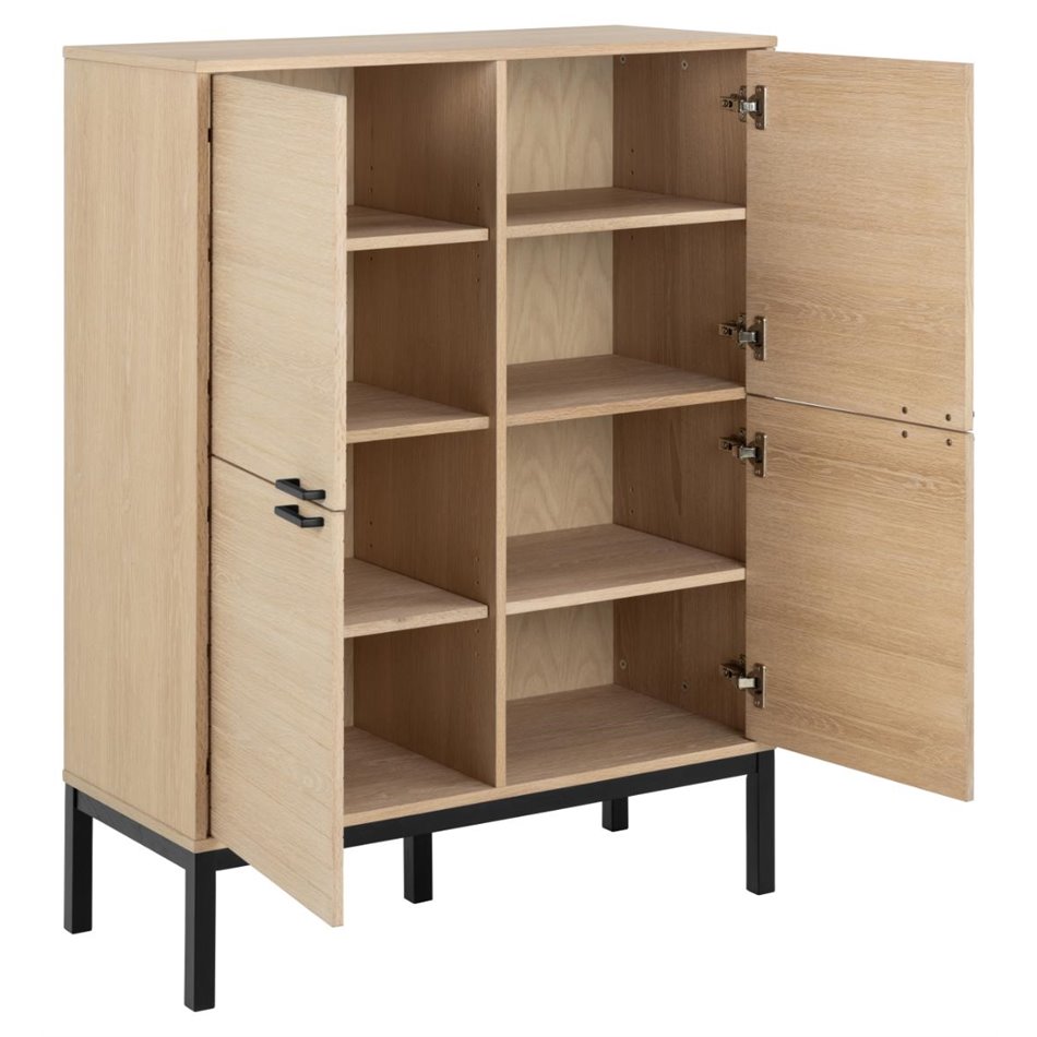 Cabinet Akensington, natural color, H120x91x40cm 
