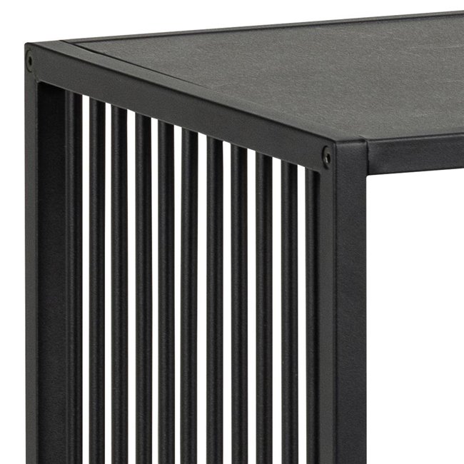 Bookcase Atrington, black, H83x120x35cm 