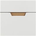 Chest of drawers Alovell, white, H100x80x40cm 