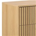 Chest of drawers Albany, natural color, H80x158x40cm 