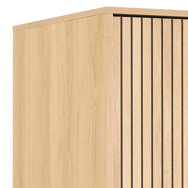 Wardrobe Albany, natural color, H200x51x60cm 