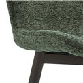 Dining chair Asra, set of 2 pcs, green, H86x50x58cm, seat height 47cm