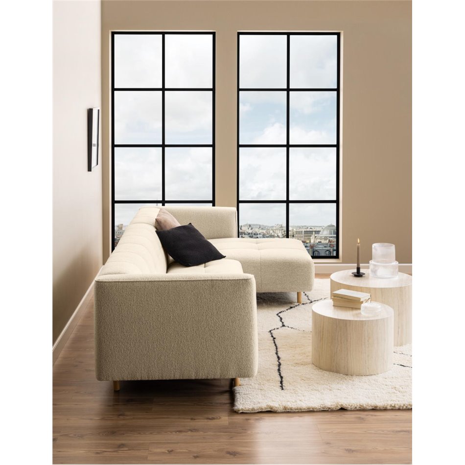 Coffee table set Aice, beige, H40xD58cm 