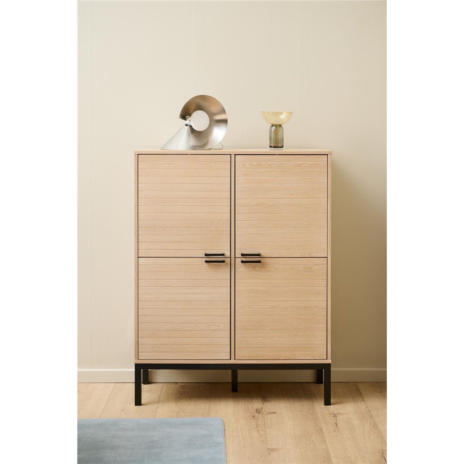 Cabinet Akensington, natural color, H120x91x40cm 