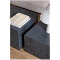 Coffee table set Aice, black, H40x58x58cm 