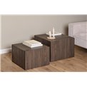 Coffee table set Aice, brown, H40x58x58cm 
