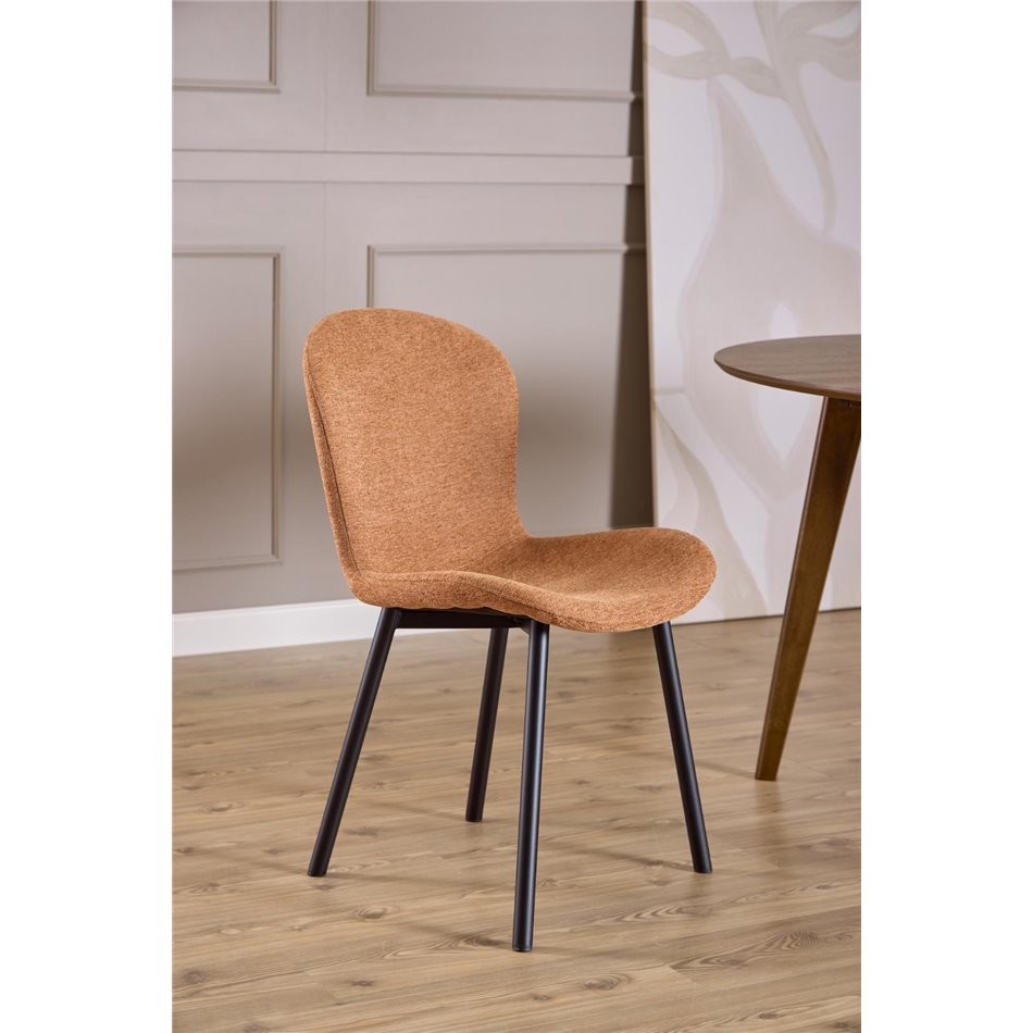 Dining chair Asra, set of 2 pcs, light brown, H86x50x58cm, seat height 47cm