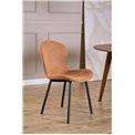 Dining chair Asra, set of 2 pcs, light brown, H86x50x58cm, seat height 47cm