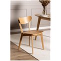 Dining chair Aroxby, set of 2 pcs, natural color, H79.5x45x55cm, seat height 42.5cm