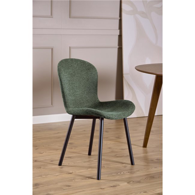 Dining chair Asra, set of 2 pcs, green, H86x50x58cm, seat height 47cm