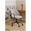Office chair Atricia, beige, H93.5x59x50cm, seat height 45-55cm