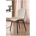 Dining chair Asra, set of 2 pcs, beige, H86x50x58cm, seat height 47cm