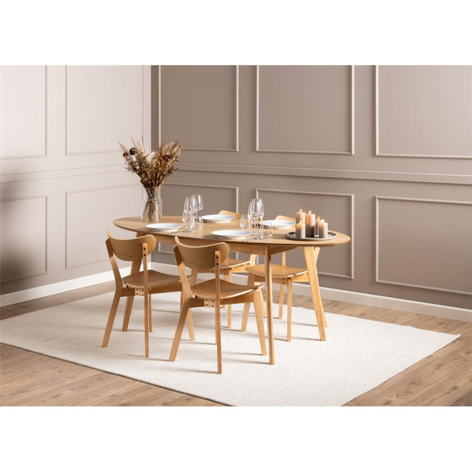 Dining chair Aroxby, set of 2 pcs, natural color, H79.5x45x55cm, seat height 42.5cm