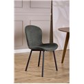 Dining chair Asra, set of 2 pcs, dark grey, H86x50x58cm, seat height 47cm