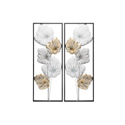 Wall decor Flower, set of 2, H90x34x4cm