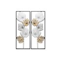 Wall decor Flower, set of 2, H90x34x4cm