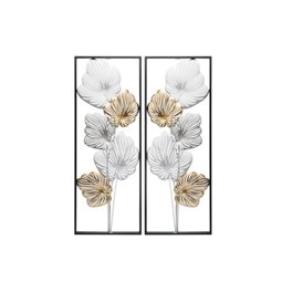 Wall decor Flower, set of 2, H90x34x4cm