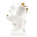 Deco figurine Love, white/gold color, H21.5x15x13.5cm
