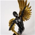 Deco figurine Ikar BS, dark bronze/gold color, H39x9x6.5cm