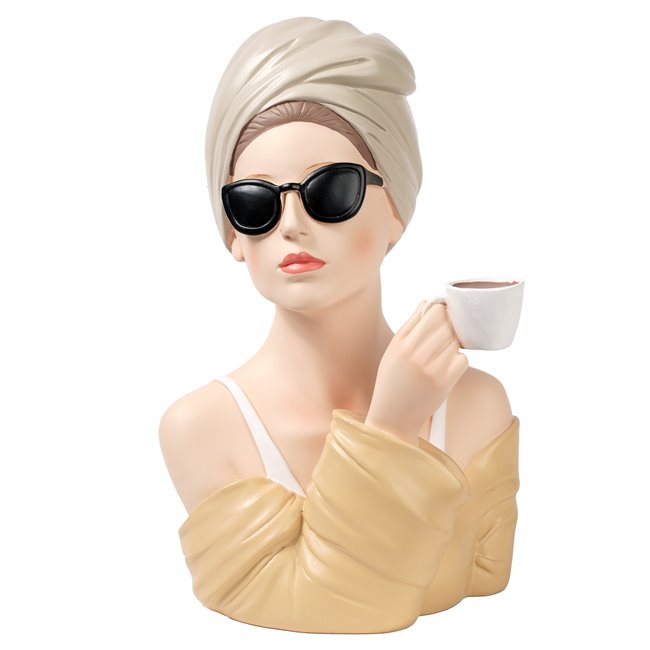 Декоративная фигурка Mery with coffee, H29x20x18.5cm