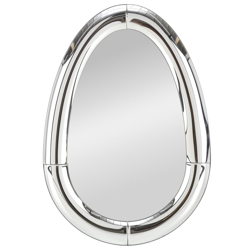 Wall mirror Hivory,, MDF/metal/glass, H120x80x3cm 