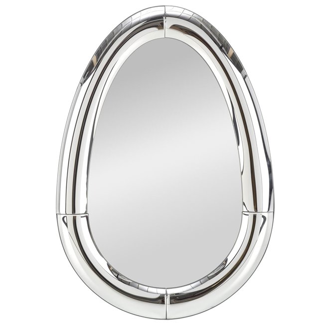 Wall mirror Hivory,, MDF/metal/glass, H120x80x3cm 