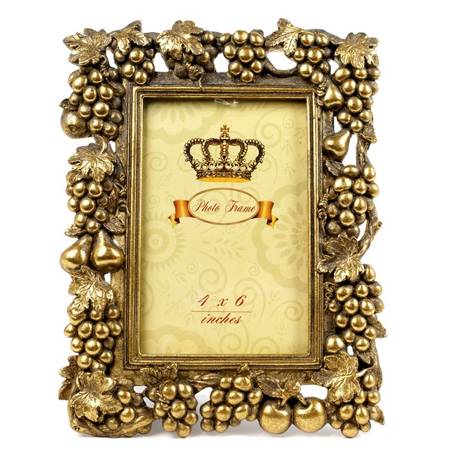 Photo frame Harmony, gold color, 10x15cm