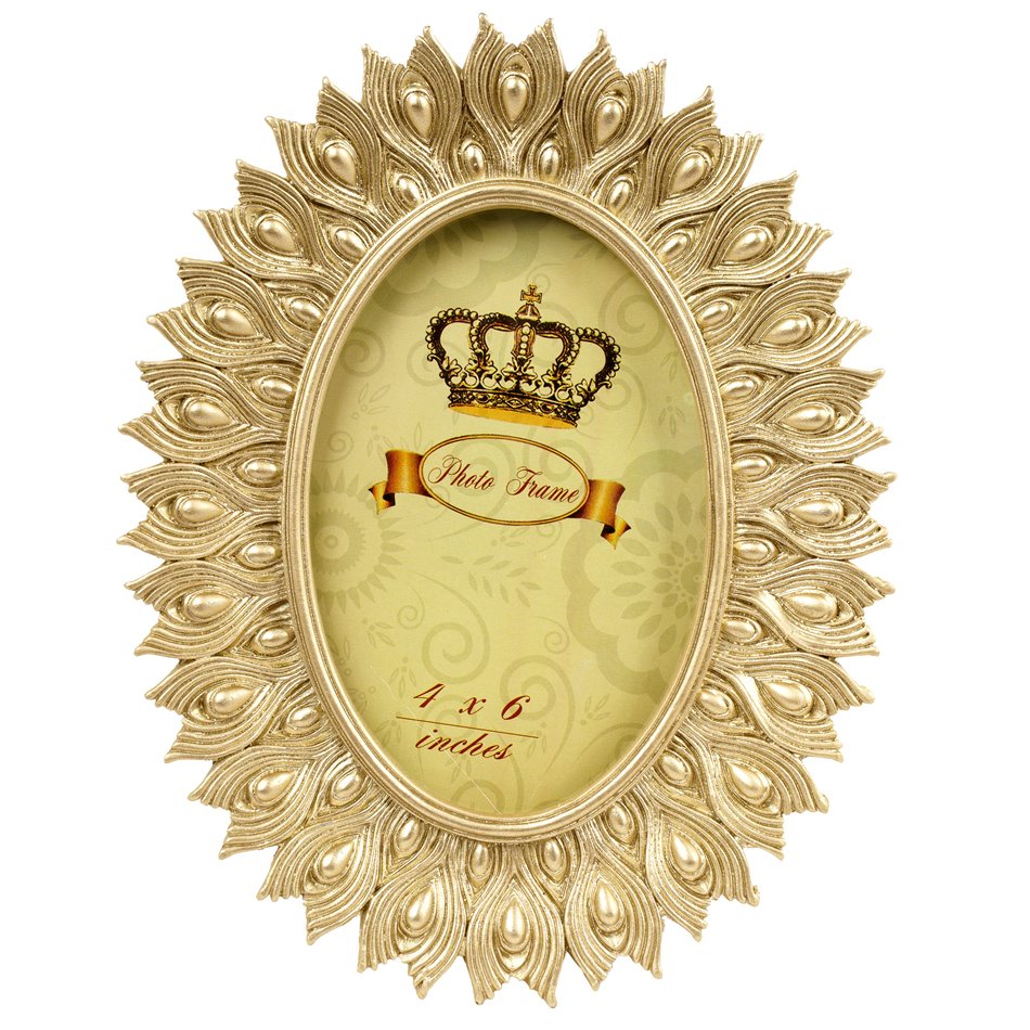 Photo frame Ovale gold, 10x15cm