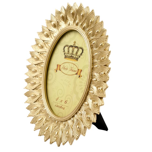 Photo frame Ovale gold, 10x15cm