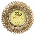 Photo frame Sun, gold color, 10x10cm
