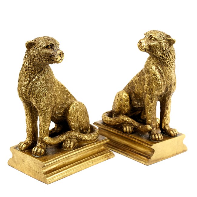 Подставка для книг Animals, золотой цвет, комплект, H23.5x34x11cm