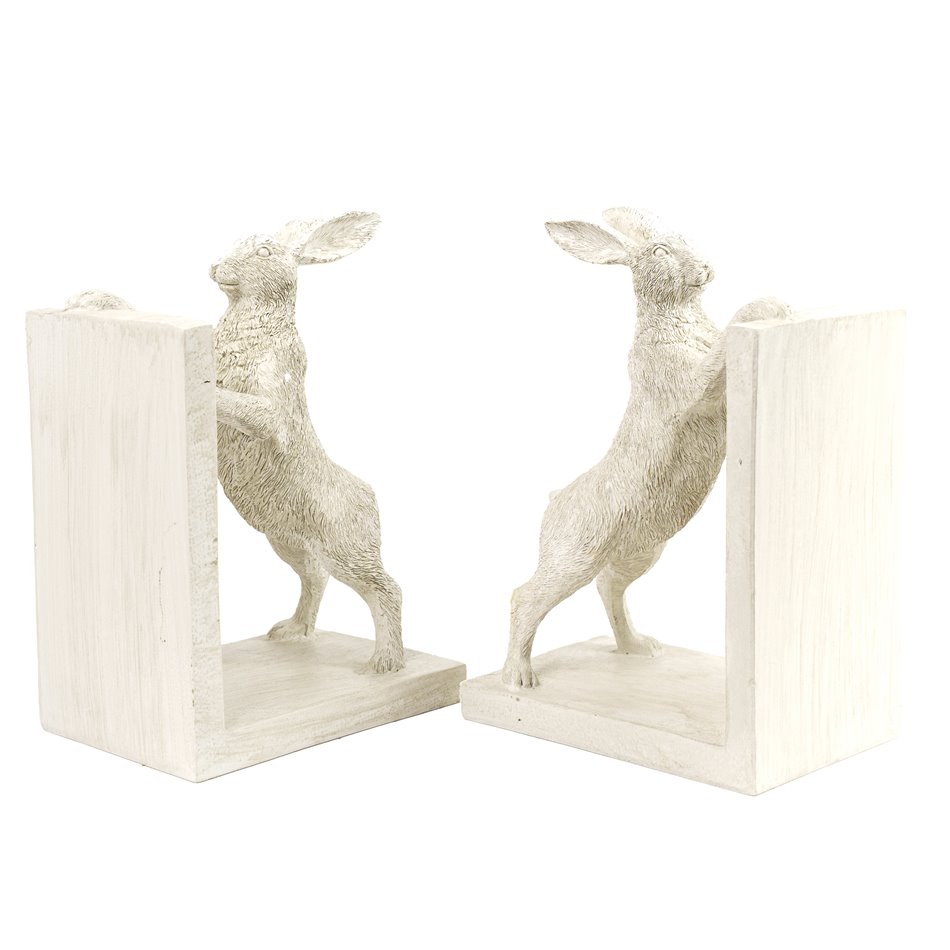 Подставка для книг Rabbit Bookend, белый, комплект, H22x32x11cm