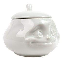Сахарница Sweet in white, белая, фарфор, 400ml, H10cm, D11cm